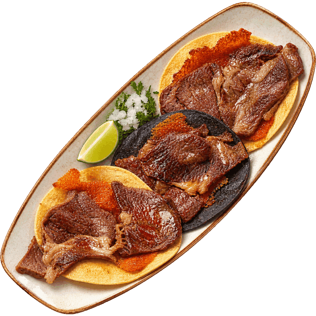 Tacos de ribeye gaonera